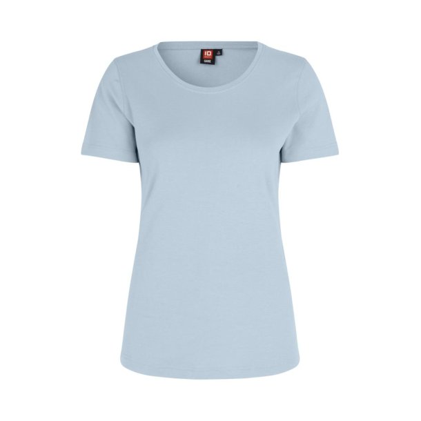 1f-DBK-ID-Interlock T-shirt | dame-0508 fv. Lysebl