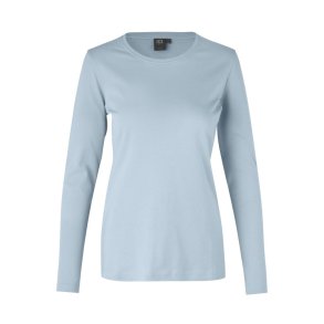 1g-DBK-ID-Interlock T-shirt | l/ | dame-0509 fv. lysebl