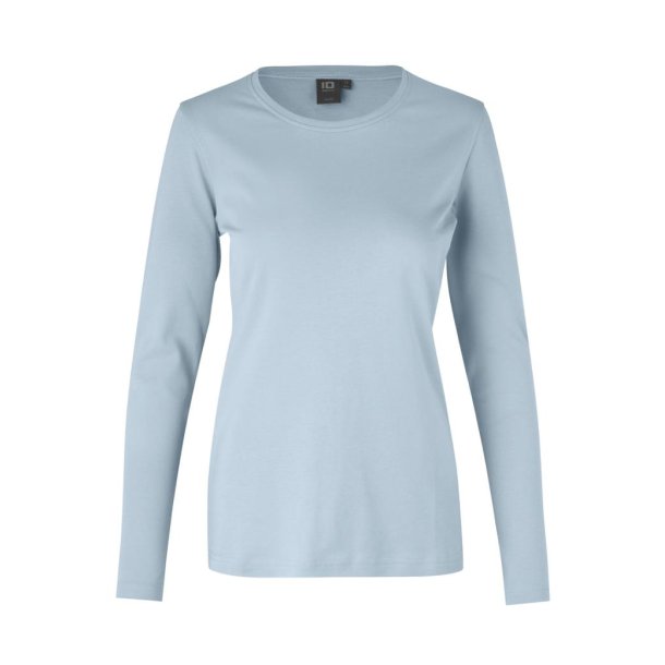 1g-DBK-ID-Interlock T-shirt | l/ | dame-0509 fv. lysebl