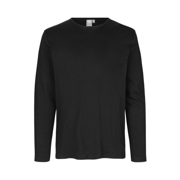 1e-GES-ID-Interlock T-shirt l/�-0518 fv. Sort