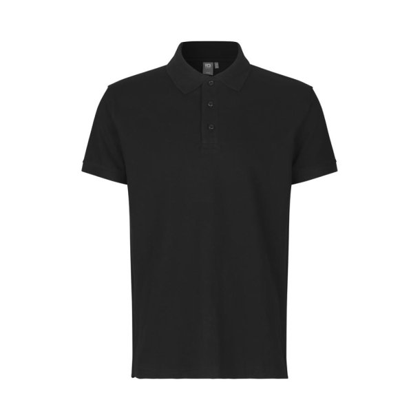 2a-SAK-ID-Poloshirt | stretch herre-0525 fv. Sort