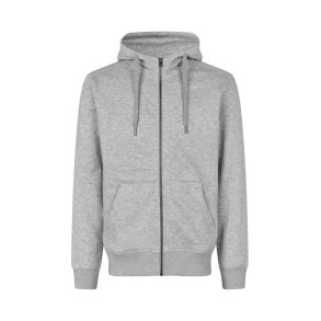 4d-FREE-CORE hoodie | zip Herre-0638 fv. Gr� melange