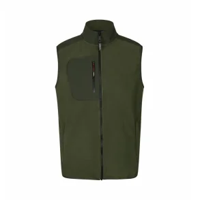 6d-NJF-Bonded fleecevest-0746 fv.Oliven