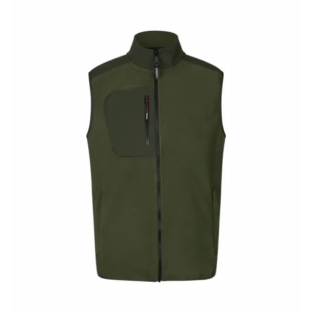 6d-NJF-Bonded fleecevest-0746 fv.Oliven