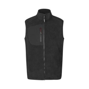 6a-ID-Bonded fleecevest Herre-0746 fv. Sort
