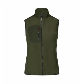 6e-NJF-Bonded fleecevest DAME-0747 fv.Oliven