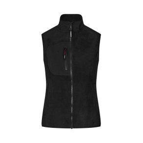 6b-ID-Bonded fleecevest | dame-0747 fv, Sort