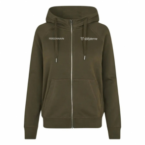4a-KST-ID-hoodie zip dame-0639 fv.oliven