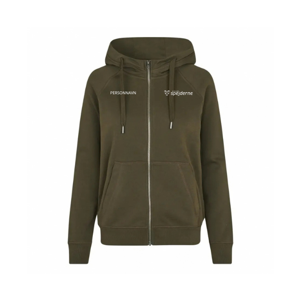 4a-KST-ID-hoodie zip dame-0639 fv.oliven