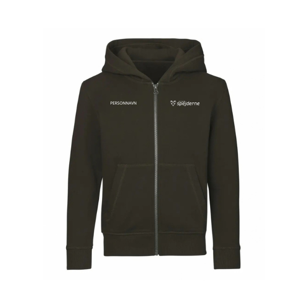 4a-KST-ID-zip hoodie b�rn-40638 fv.oliven