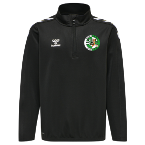 4a-NBU-Hummel Brn HMLCORE XK Half Zip Poly Sweat 211480-2001