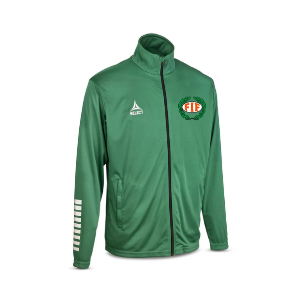 4b-FBF-Select-Pisa zip tr�ningsjakke-610128 fv.gr�n/hvid