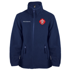 4a-DGS-Lshop-Fleecejakke b�rn-L742K fv.navy
