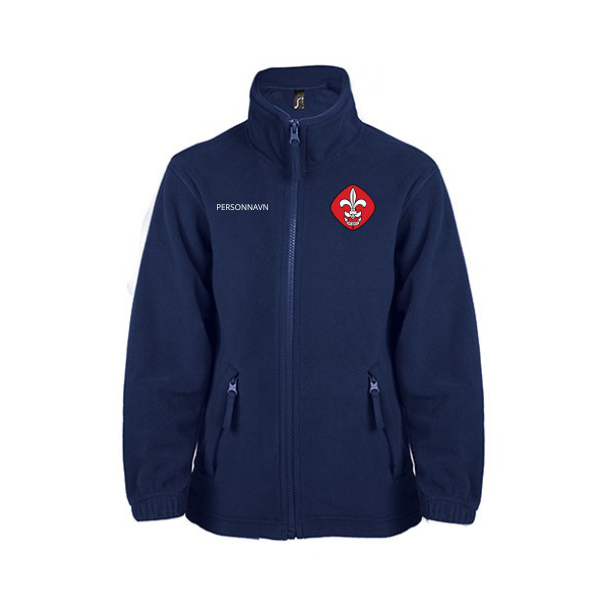 4a-DGS-Lshop-Fleecejakke b�rn-L742K fv.navy