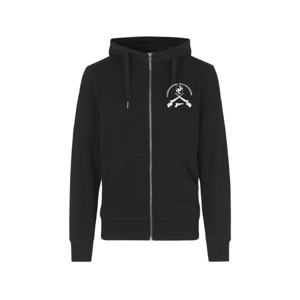 4a-GES-ID-CORE hoodie | zip Herre-0638 fv. Sort