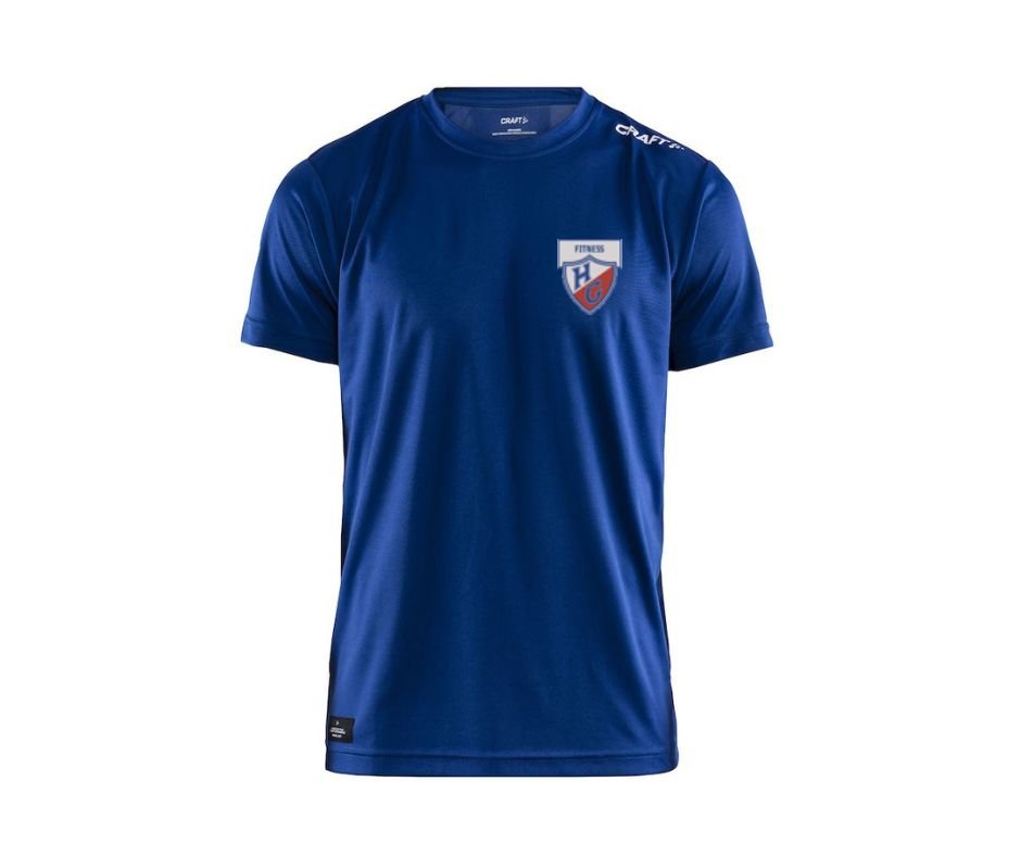 Craft COMMUNITY FUNCTION SS TEE – Kurzärmlig, Aus 100 % Polyester, Schnell Trocknend, Für Sport & Branding, Farbe: Bright Red