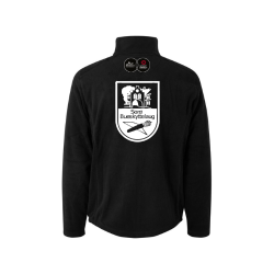 4c-SOB-ID Herre Cardigan | Mikrofleece 0803-Sort