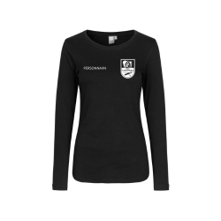 1b-SOB-ID Dame Interlock T-Shirt | L/ 0509-Sort