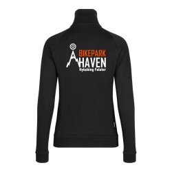 TF-7-ID Dame Sweat cardigan zip 0629-Sort