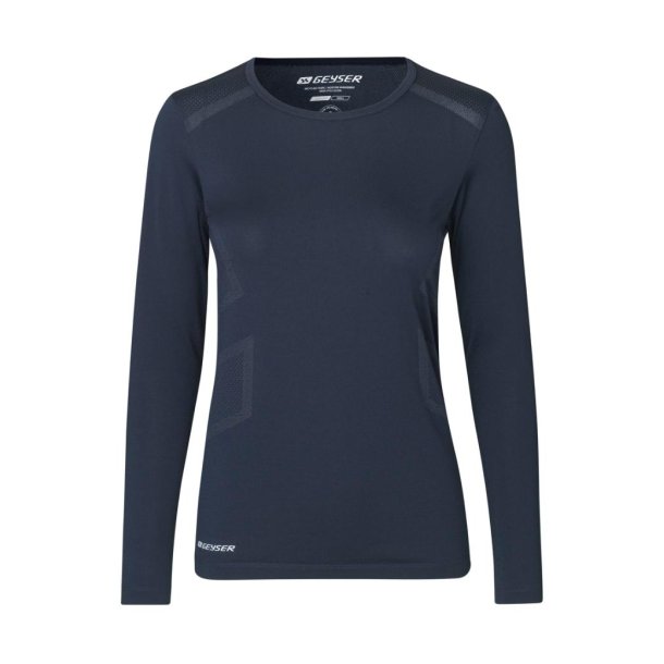 1c-NSK-ID-GEYSER long-sleeved T-shirt | Dame-G11021 fv. Navy