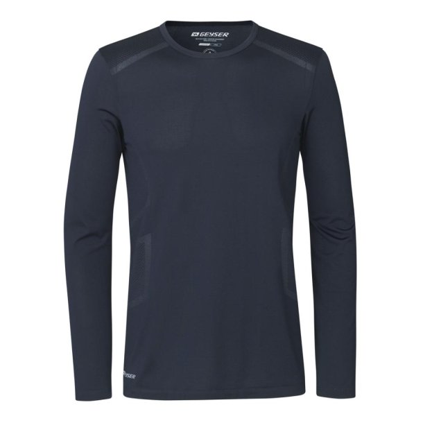 1b-NSK-ID-GEYSER long-sleeved T-shirt | Herre-G21021 fv. Navy