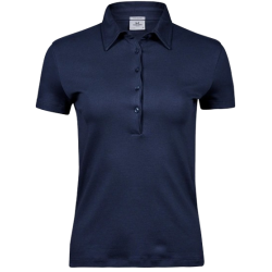 2a-SUHR-TeeJay-Women's Pima Cotton Polo-1441 fv. Navy