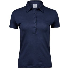 2a-SUHR-TeeJay-Women's Pima Cotton Polo-1441 fv. Navy